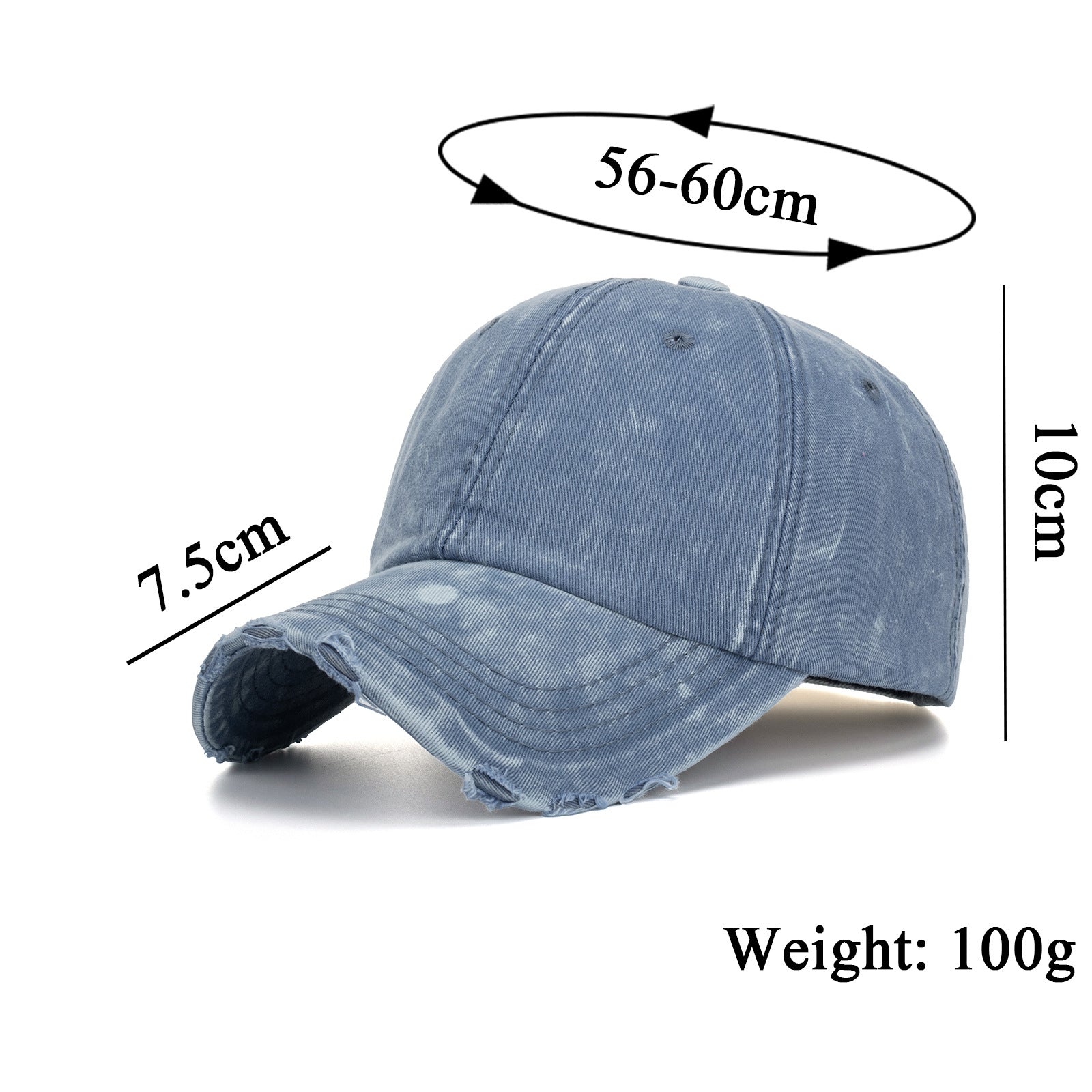 Wholesale Denim washed baseball cap plain casual baseball cap